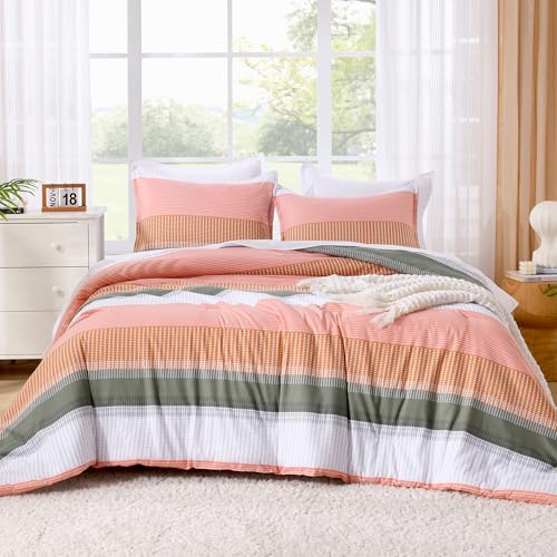 Litanika Queen Comforter Set Vanilla - 3 Pieces Lightweight Fluffy Bedding Comforter Sets, All Season Down Alternative Comforter (1 Comforter, 2 Pillowcases)