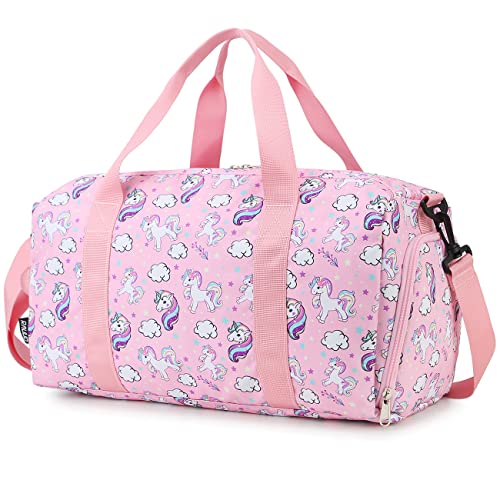 Sac de sport enfant pour la gym et les week-ends avec grand rangement licorne