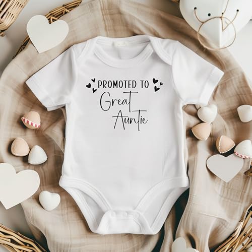 Promoted to Great Auntie Pregnancy Announcement Infant Bodysuit, Surprise Gift for Aunt2