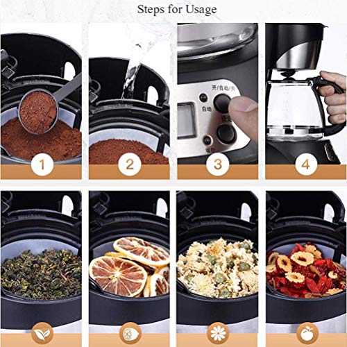 BXU-BG Filterkaffeemaschine, 0.75L Kapazität Kaffeemaschine Programmierbare 24-Stunden-Timer mit LCD-Display, 800W… – Bild 7