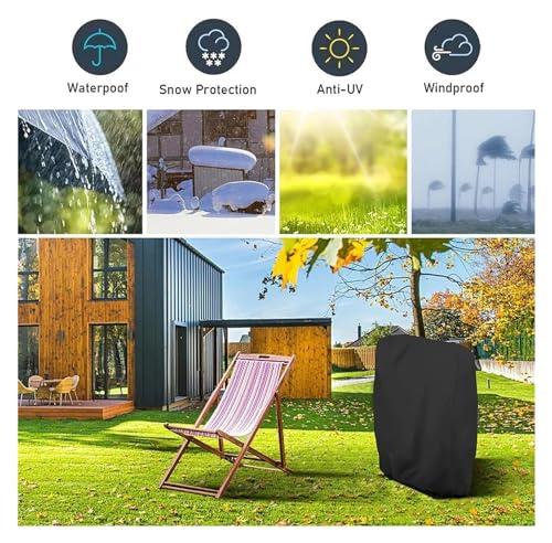 Housse de chaise pliante étanche protection meuble patio extérieur