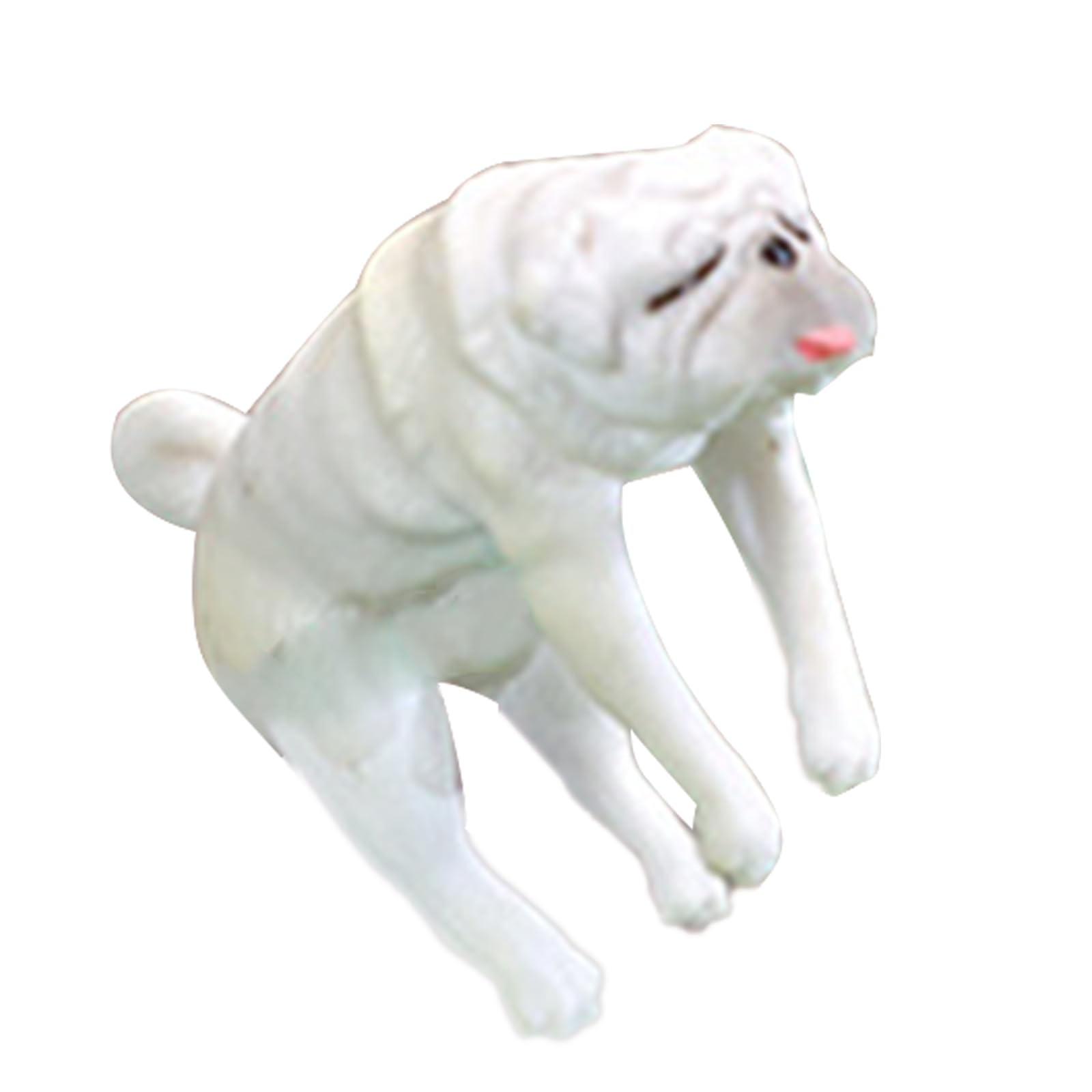 NEWFT Aquarium Miniature Figurines Decorations PVC Animal Tanks Ornaments Climbing Puppy for Tanks