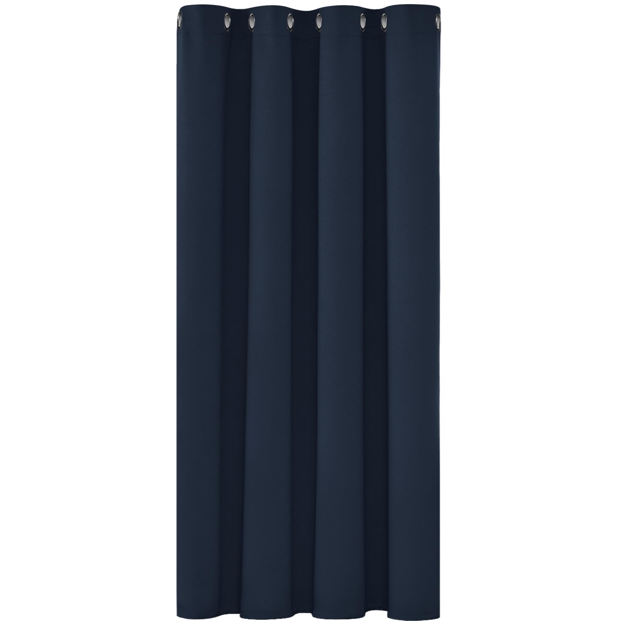 Deconovo Tenda Oscurante per Interni 138 CM Altezza, Termica Isolante con Anelli per Camera da Letto Moderna 1 Pannello, 132x138 CM, Blu Navy