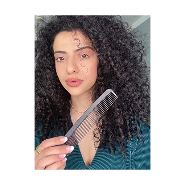 Chicago-Comb-Model-6-Carbon-Fiber-178-cm-long-graphite-black-anti-static Chicago Comb Model 6 Carbon Fiber, 7 inches (17.8 cm) long, anti-static, graphite black color. Made in USA