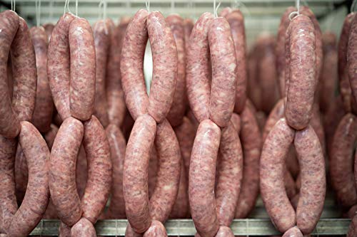 Moretti® Gut für Schweinswürste | 100% Naturdarm | Schutz- und Gewürzhülle für gepökeltes Fleisch | Vakuumverpackung | Kaliber (Durchmesser 38/40 * 20 Meter)