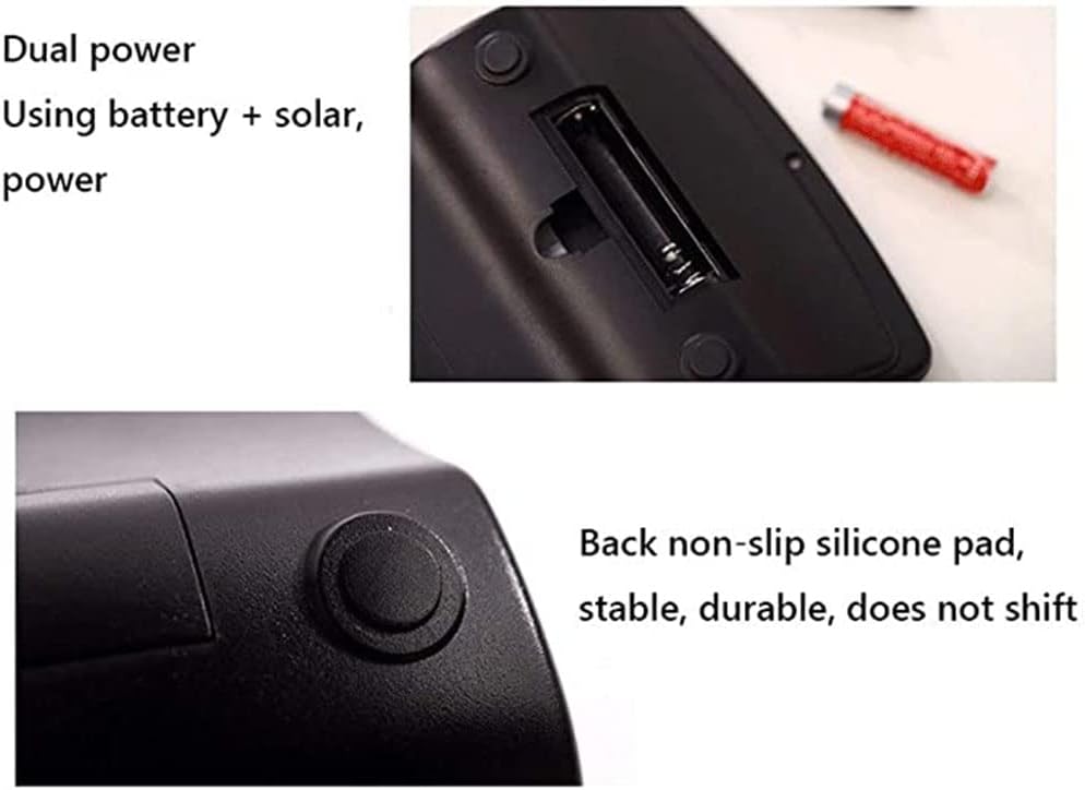 Desktop Calculator,Office calculators, Basic Calculators Study Scientific Calculators Dual Power Supply Non-Slip Silicone Button Solar Calculator Office Supplies 12-Digit Keypad Comfort Scientific Ca