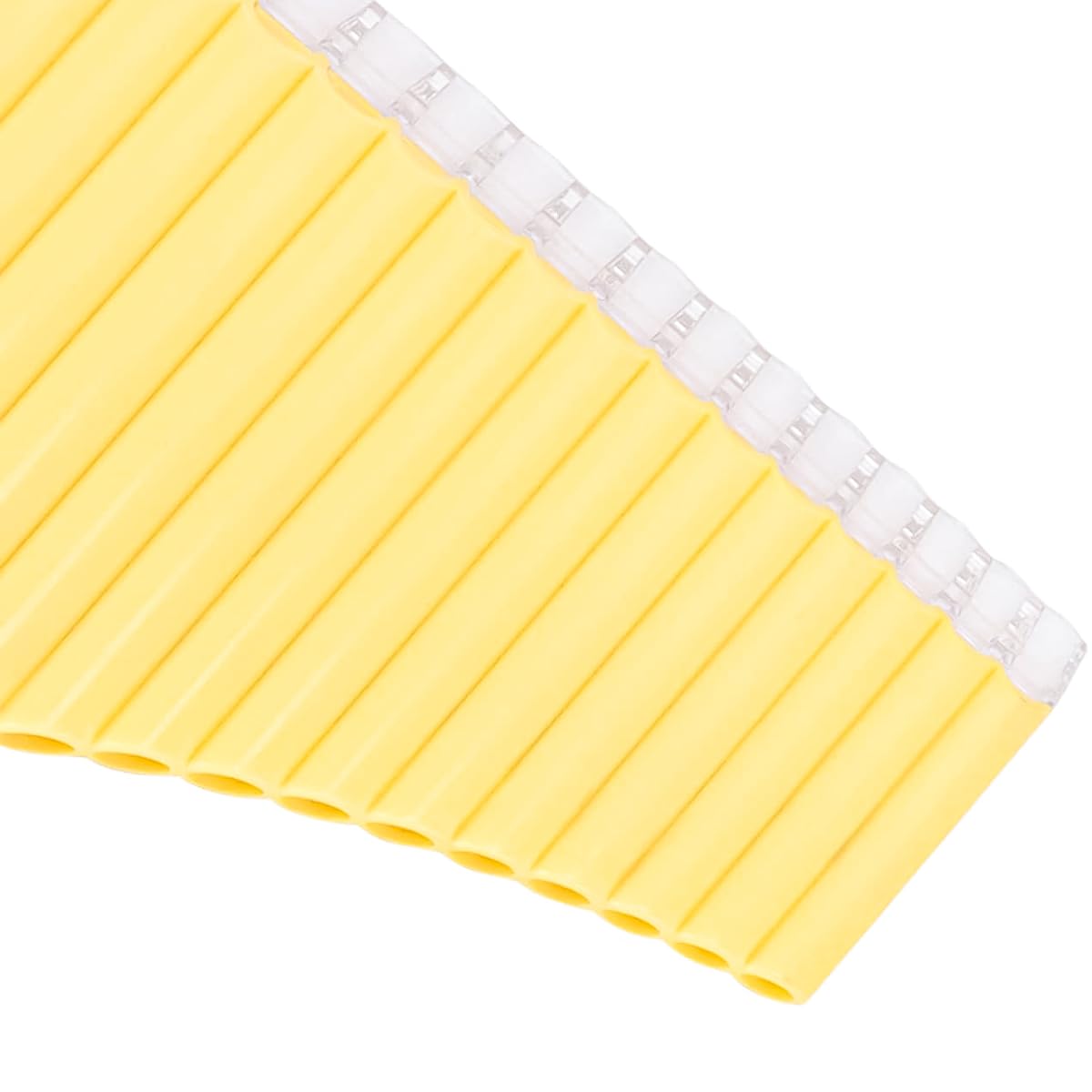 Flûte de Pan à 16 tuyaux en ABS Durable, Instrument à Vent Portable pour débutants et Professionnels avec Sac en Tissu et Autocollants de Notes, Couleur Beige