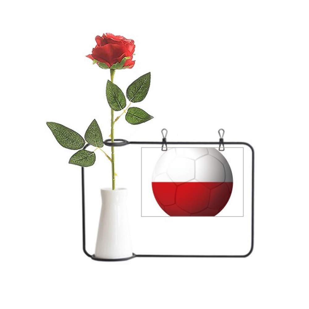 Rose artificielle suspendue foot et Pologne pour décoration murale festive
