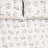 Cakeworthy Disney Mickey Mouse and Friends Comic Sheet Set, 100% Cotton, Full/Queen/King Size (Queen (U.S. Standard))