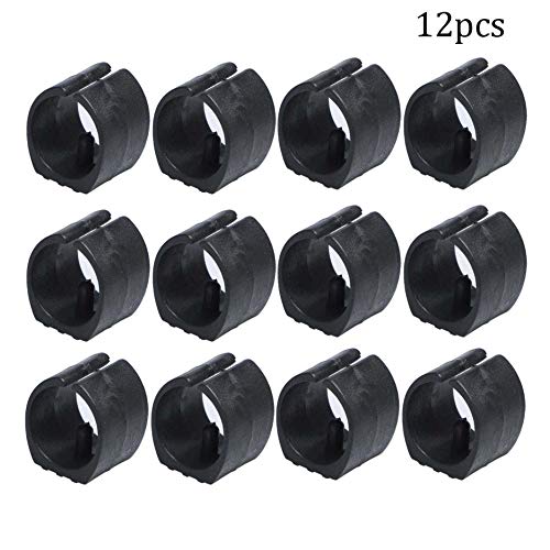 LAQI 25mm Chair Foot Floor Glides Single Prong U-Shape Caps 12Pcs