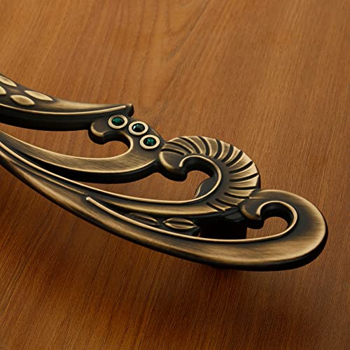 Image of LAPO Mayur 12 Inch Pull Handle Set for Main Door, Wooden & Glass Door, Stylish Antique Finish Pull Handles for Home, Office & Hotels, 3 Years Warranty (Right & Left Side Pair Combo)