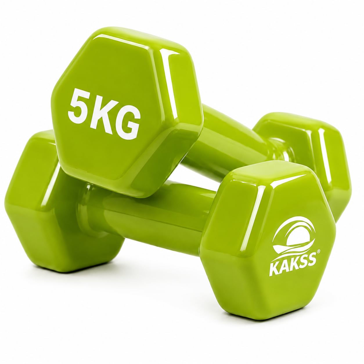 Kakss Cast Iron Vinyl Dumbbells - 1.5KG Pair -28 Kakss Cast Iron Vinyl Dumbbells - 1.5KG Pair -28