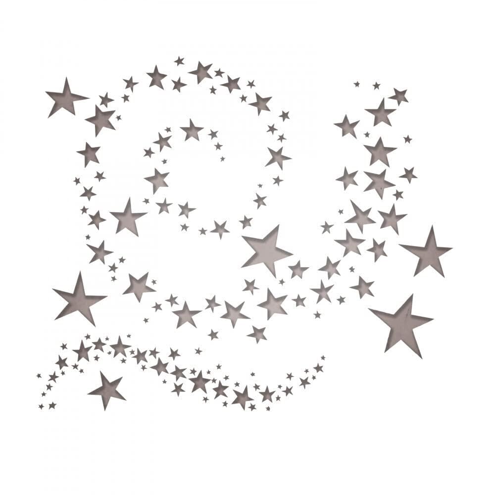 Sizzix 9 x Thinlits Die Swirling Stars - Multicolour, One Size