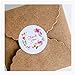 Qualité Premium 100 Pcs Merci Artisanat Cachetage Autocollants Fleur Cadeau Étiquettes De Mariage Faveurs De Fête Li-ly