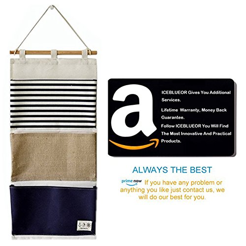 Iceblueor, organizer da parete o da porta, in