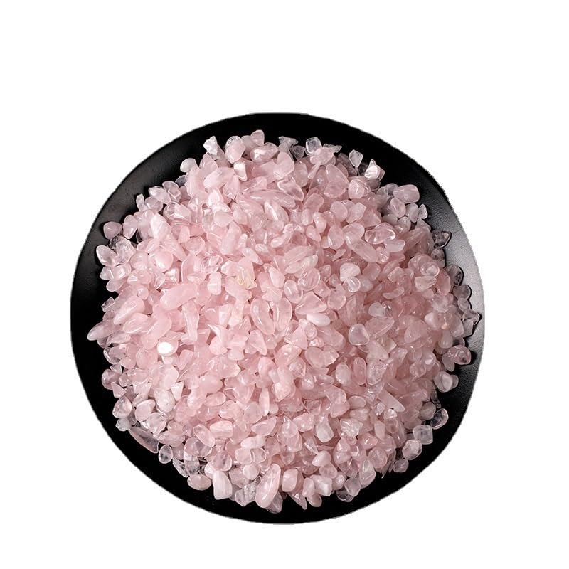Grava Decorativa para acuarios, Grava de Cristal Rosa for Acuario y Manualidades (Varios tamaños, Paquete de 3)(3-5mm1000g)