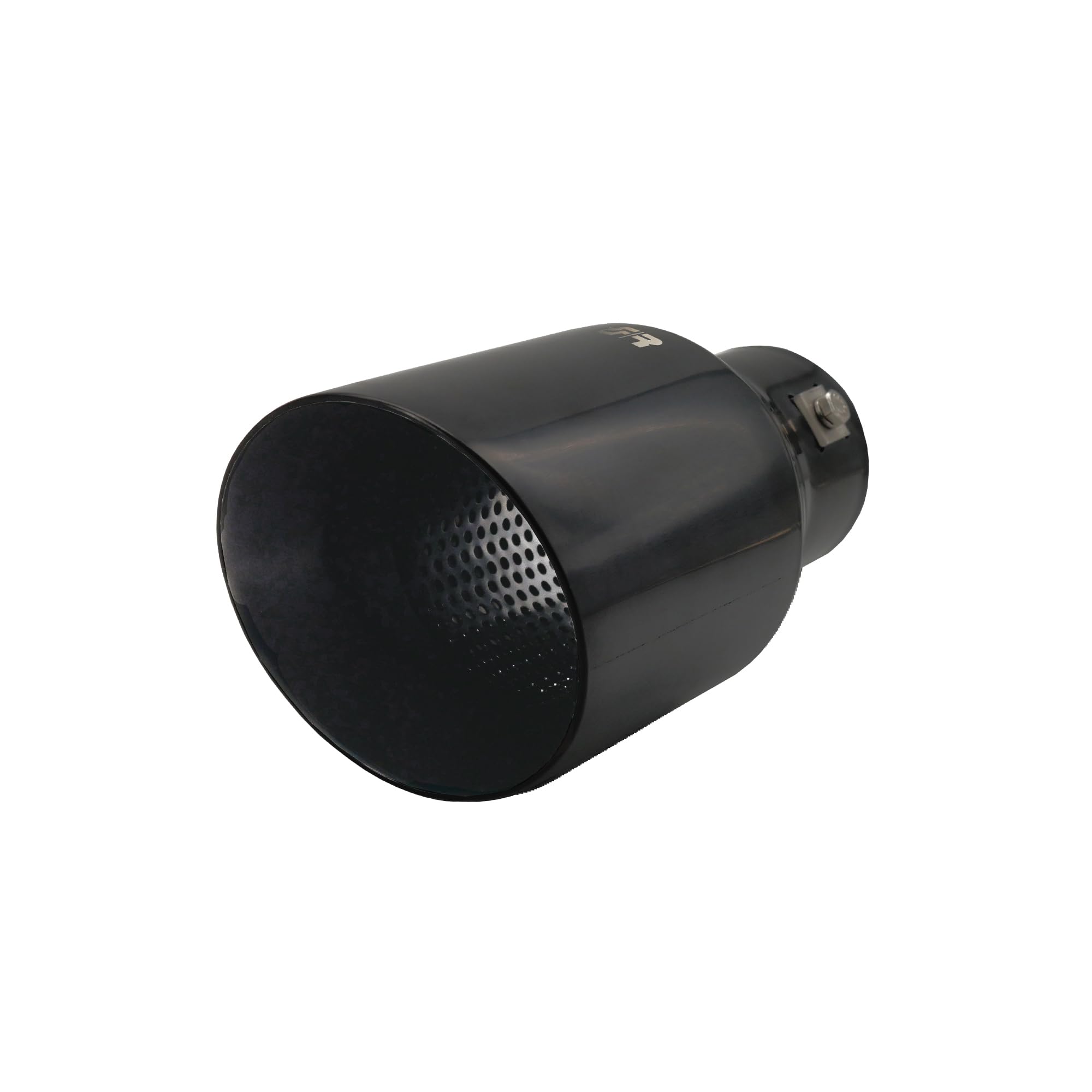 SIMONI RACING TRX/106N Universal Exhaust Muffler, Stainless Steel Black