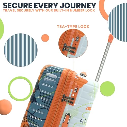 Image of AMERICAN TRAVELLER THE Upland Trolley Bag | TSA-Type Lock | Light Weight, Expandable Travel Suitcase, Durable Hard Shell, TSA-Type Lock, Spinner, Anti-Theft Zippers