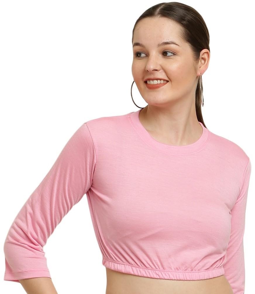 Women's Casual Long Sleeves Round Neck Stylish Top || Small to 10XL || 12 Colours ||-picture-41