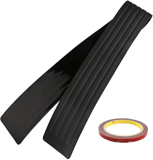 Youngine Universal Rubber Rear Guard Bumper Protector Anti-Scratch Trim Cover for Car Pickup SUV Truck, 90cm / 35.5 inches