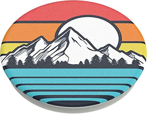 Miniatura 3 de PopSockets - Agarre para teléfono con soporte expandible, agarre adhesivo, Sunset Peaks
