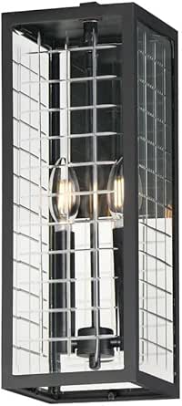 Maxim Lighting 30693CLBK Magnus - 2 Light Outdoor Wall Mount-17 Inch Tall and 6 Inch Wide