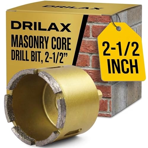 Drilax 2-1/2 Inch Diamond Hole Saw for Concrete Brick Block