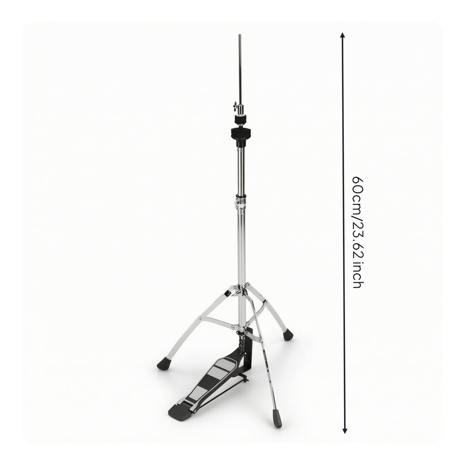 Pie Charles con Pedal Estable Soporte Charles Soporte para platillosHat para Escenario, Placa Única