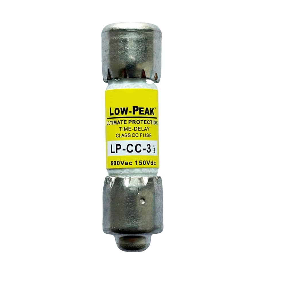 10-Pack New LP-CC-3 LP-CC-3A LP-CC 3A 600Vac Time Delay Fuse,LP-CC-3A Current Limiting Class CC Rejection Cartridge Fuses