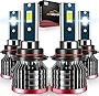 FITMOTORS 9006/HB4 Low Beam and 9005/HB3 High Beam LED Headlight Bulbs Combo, 32000 Lumens 300% Brighter LED Headlight Bulbs, 6500K Super Bright LED Conversion Kit, 4 Pack