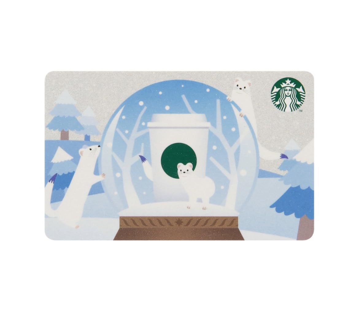 Amazon | Starbucks スタバ スターバックス カード スノーグローブ
