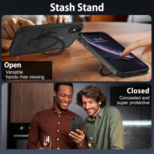 Coque iPhone XR Magsafe noire fine antichoc DUEDUE