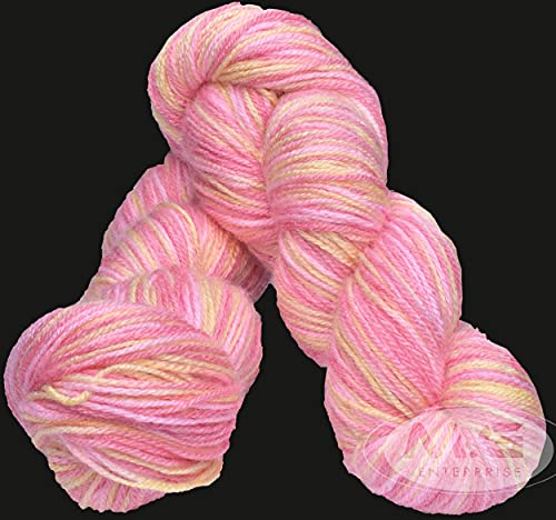 Image of M.G ENTERPRISE Os wal New Orange (300 gm) Wool Hank Hand Knitting Wool /Art Craft Soft Fingering Crochet Hook Yarn, Needle Knitting Yarn Thread dye D