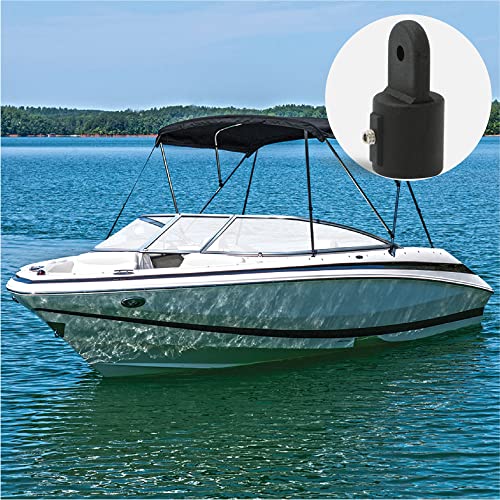 Five Oceans Fo3845 Marine Bimini Top External Eye End, 7/8 Inch Black Nylon, Ideal For Pontoon, Fishing, Ski Boats #TOP5