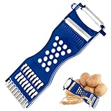 Photo Gallery haygem multifunzionale affetta verdure, blu pelapatate per cucina, con impugnatura grattugia per formaggio, coltello dda cucina per sbucciare, sminuzzare, tagliare e grattugiare frutta e verdura Photo Gallery haygem multifunzionale affetta verdure, blu pelapatate per cucina, con impugnatura grattugia per formaggio, coltello dda cucina per sbucciare, sminuzzare, tagliare e grattugiare frutta e verdura