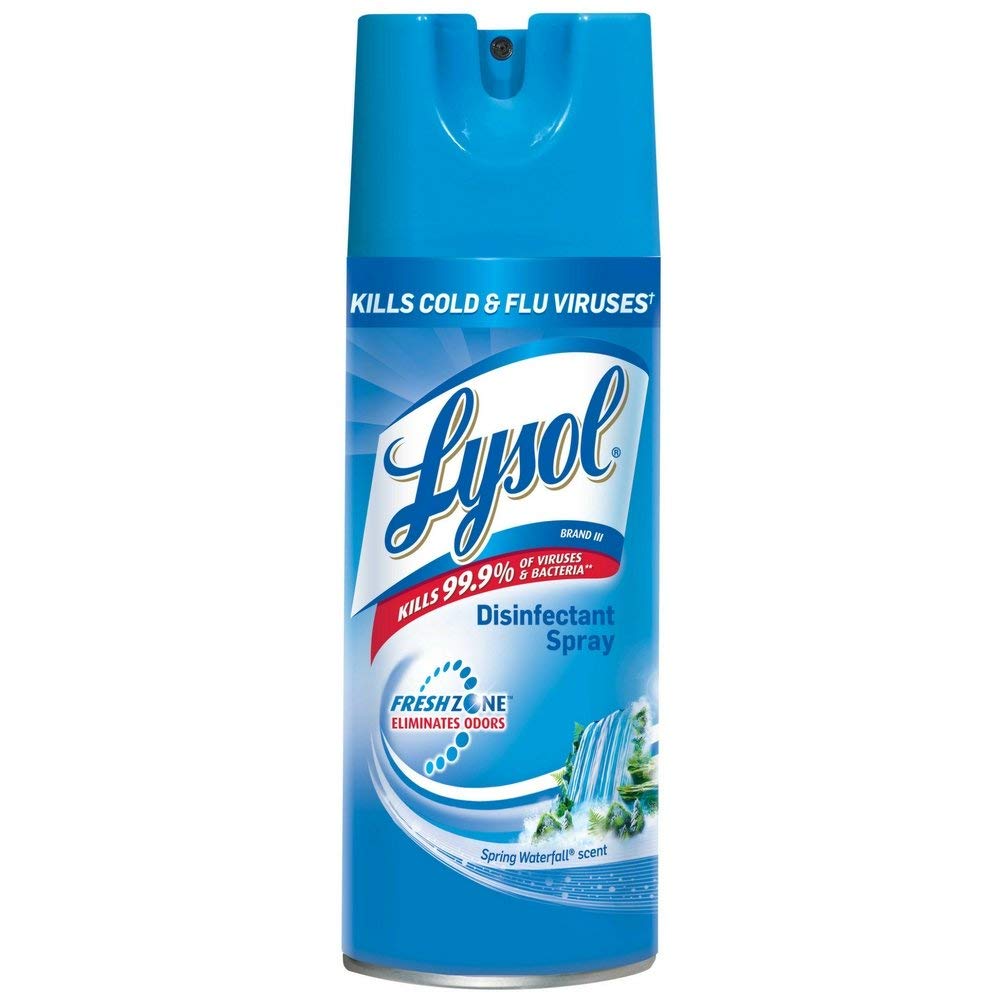 Lysol Disinfectant Spray Spring Waterfall 12 5 oz Pack of 24