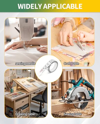 Pack de 4 cintas métricas adhesivas 200 cm acero miniatura 7