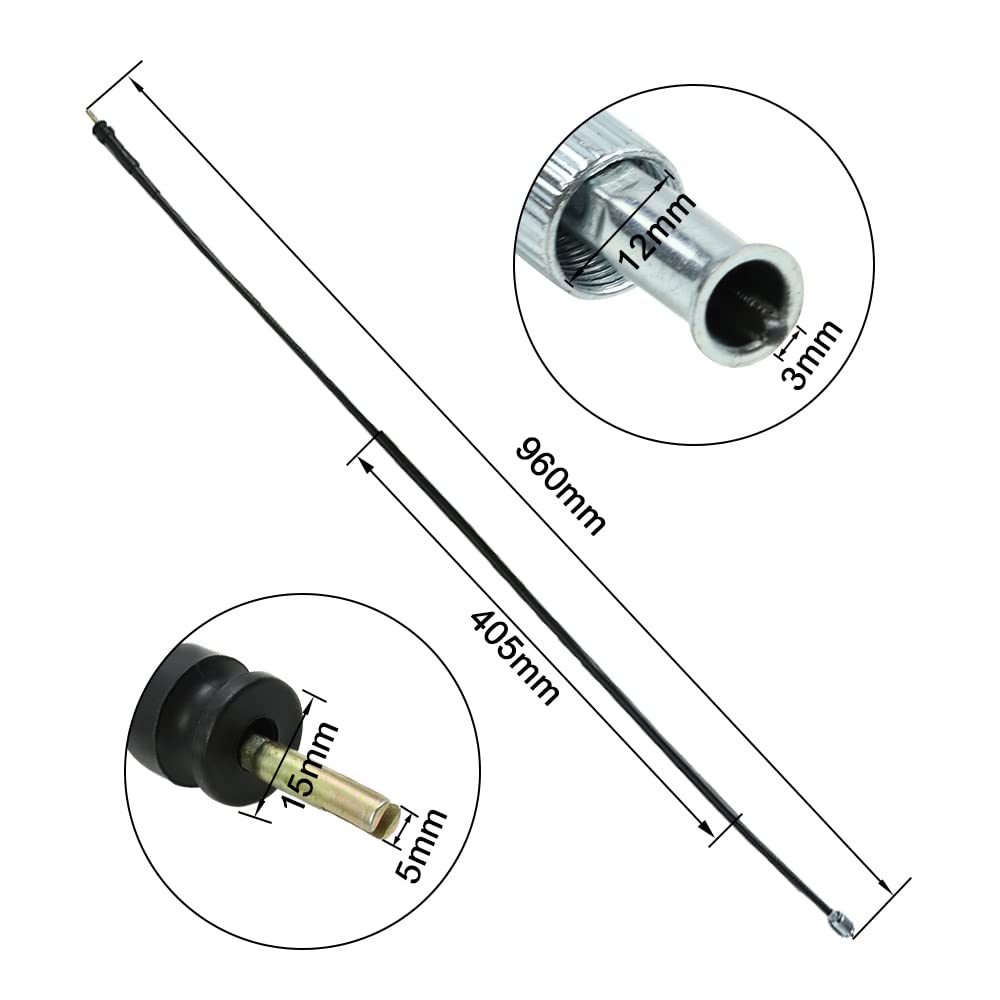 Wai Danie Velocímetro Speedo Cable Wire Compatible con Honda CB400F CB500 CB550F CX500 CB750 CB650 CB900F CB350F CB900F GL1100 XR600R CB550 XR250