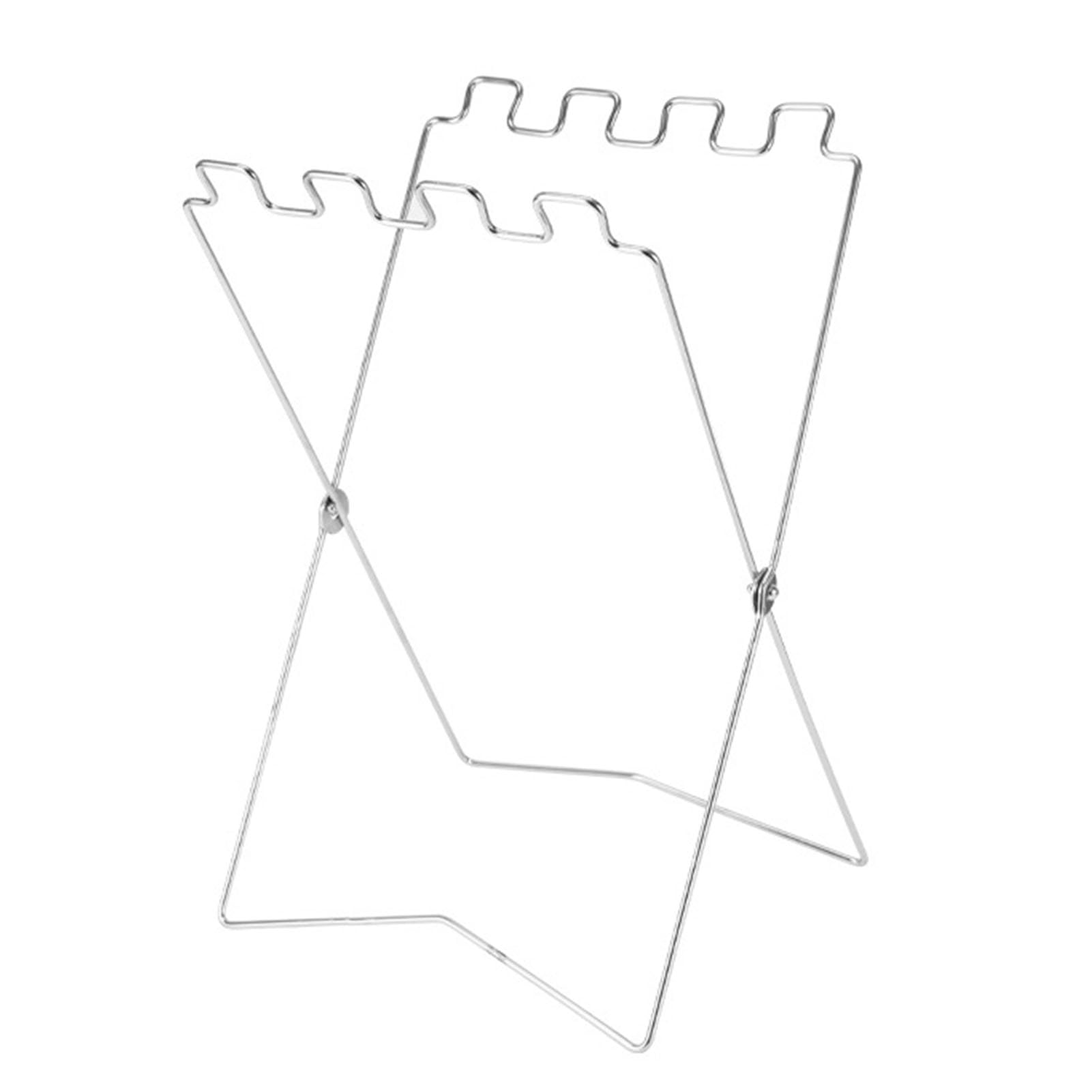 Support de Sac Poubelle en Acier Inoxydable, Support de Poubelle Pliable, Support de Sac Poubelle, Support de Poubelle Pliable pour Camping en Plein air, Barbecue (Argent)
