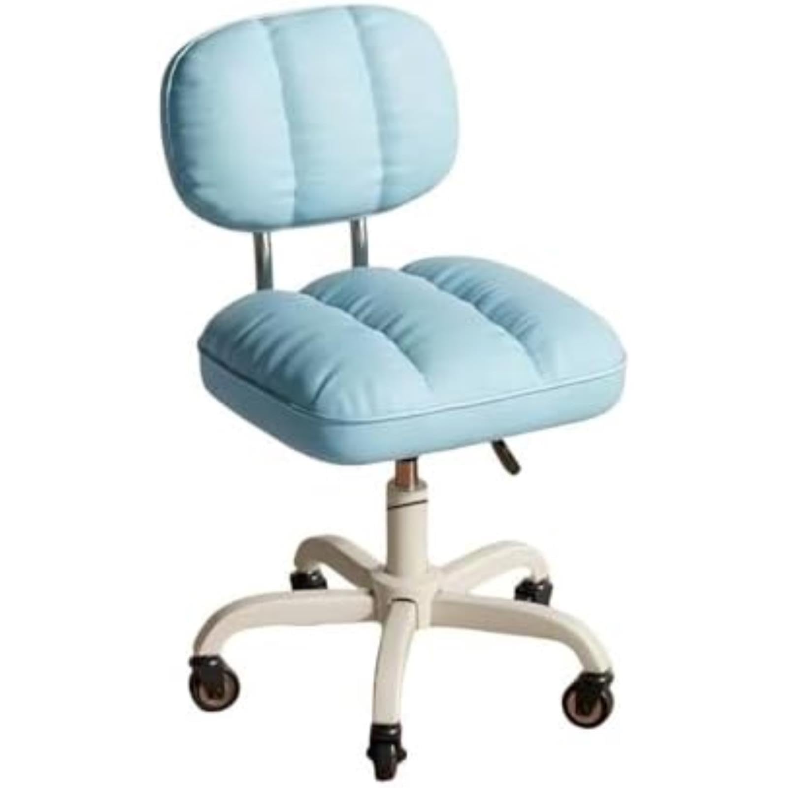 IvyLoutish Office Chair with 360° Swivel Wheels, Ergonomic Lumbar Support, Leather Executive Task Chair for Home Office