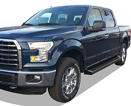 Estribos APS para Ford F150 SuperCrew Cab 2015-2026 Negro miniatura 6