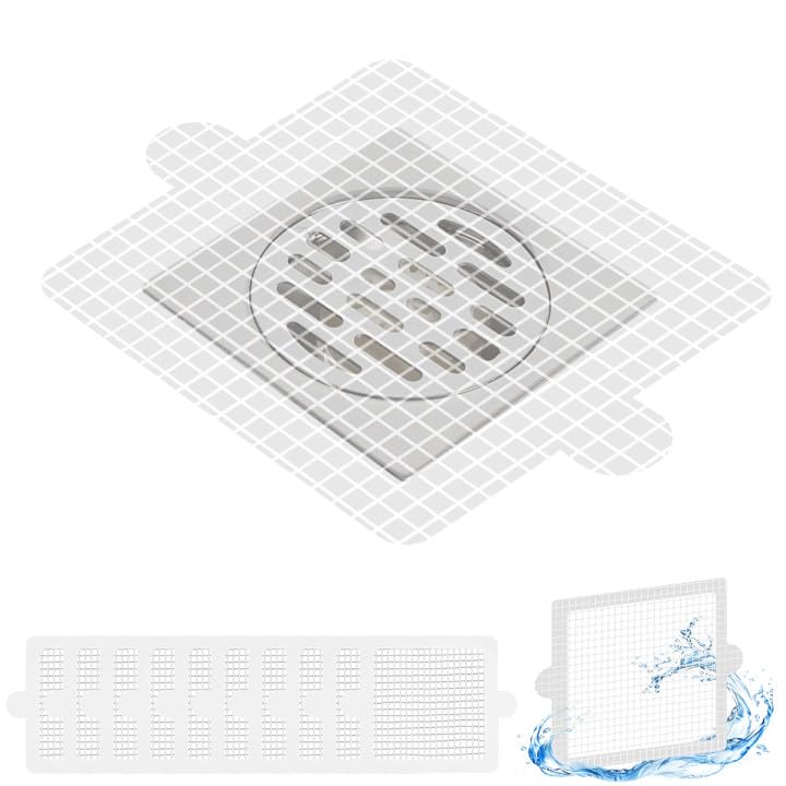 HASTHIP® 10Pack Disposable Shower Drain Hair Catcher, Large Upgraded Drain Hair Catcher Waterproof Mesh Stickers for Bathroom Accessories, Apartment Essentials for Kitchen, Sink, Bathtub (6" X 6") (B0D9JCBQSK) Amazon Price History, Amazon Price Tracker