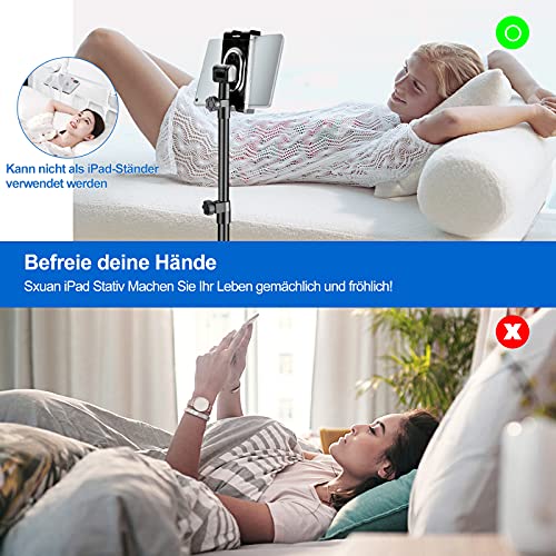 iPad Ständer Verstellbare, Tablet Stativ mit 360 Grad Drehung iPad Halterung, Tablet Bodenständer für iPad Pro 12.9/11… – Bild 5