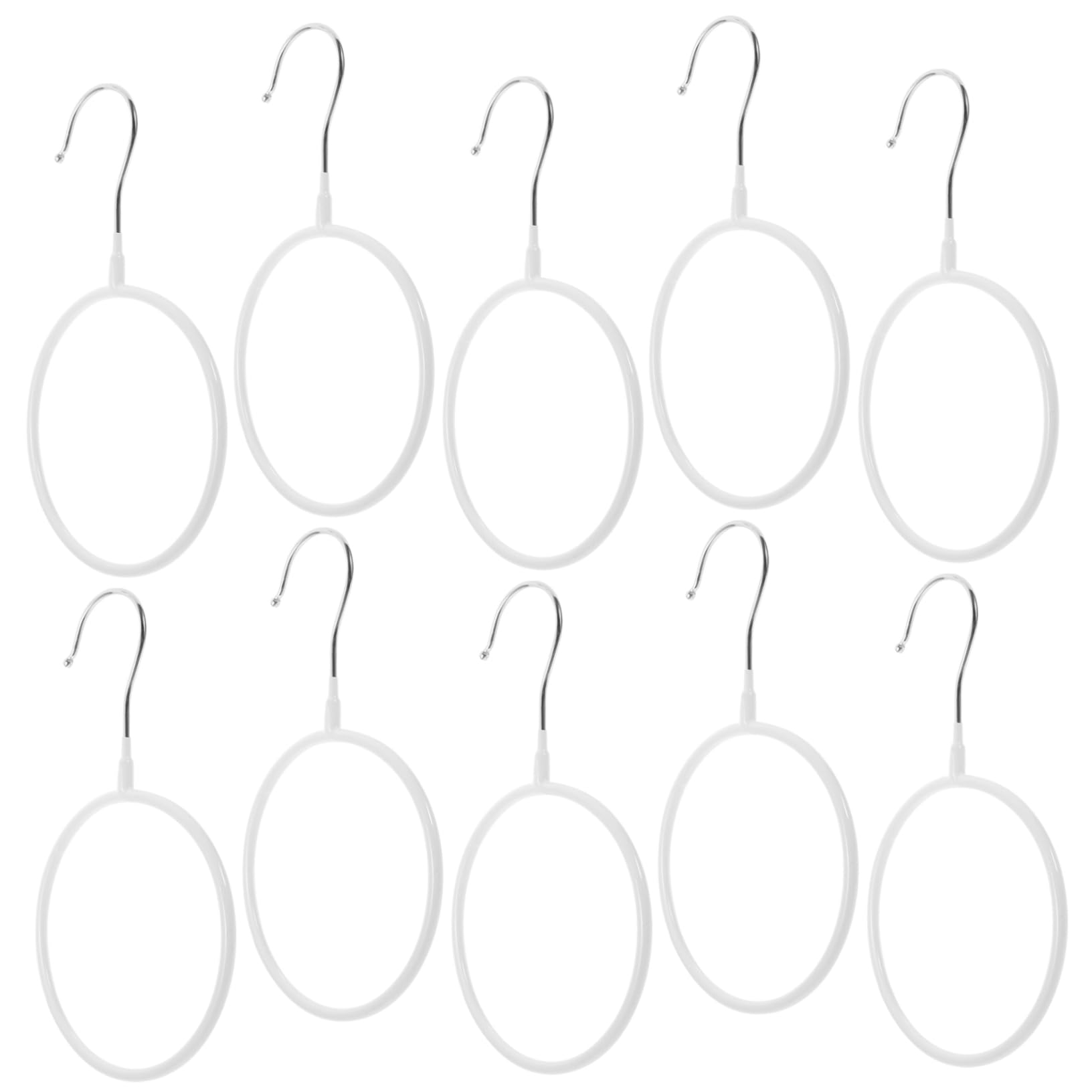 DECHOUS Scarf Hangers for Wardrobe 10pcs Scarf Hanger Holder Organizer Anti-Slip Design