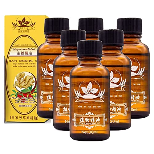 Ginger Massage Oil, Pure Natural Organic Essential Oil for SPA Massage, Body Relaxation (30ml/1 fl oz)