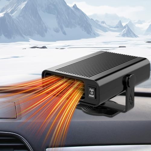 Mineup 12V 150W Autoheizung, 2 In 1 Auto Heizung Defroster, Auto Heizlüfter, Anti-Beschlag AUT-Heizung, Ventilator Autoheizung für KFZ Wohnmobil LKW Wohnwagen