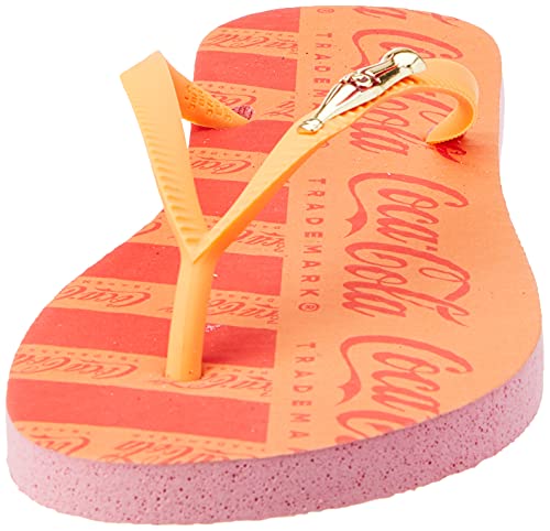 Sandálias Coca-Cola, Coca-Cola Straps, Rosa Claro/Pessego 2, Feminino, 36