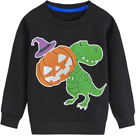 LXKA Dinosaur Glow In The Dark Sweatshirt Cover