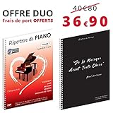  Oferta Duo – Agenda de piano – Volumen 1 y cuaderno de música – citas – 12 portadas – 96 páginas