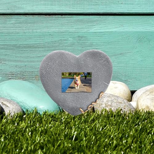 Lápida Conmemorativa de Corazón para Perros y Gatos 5